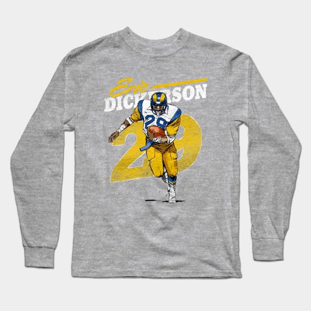 Eric Dickerson Los Angeles R Retro Long Sleeve T-Shirt by MASTER_SHAOLIN